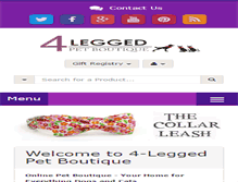 Tablet Screenshot of 4-legged.com